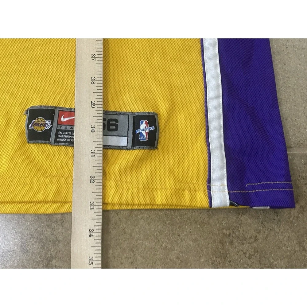 Nike Los Angeles Lakers Shaquille O'Neal #34 Sz 3XL 56 NBA Dri-FIT Yellow Jersey